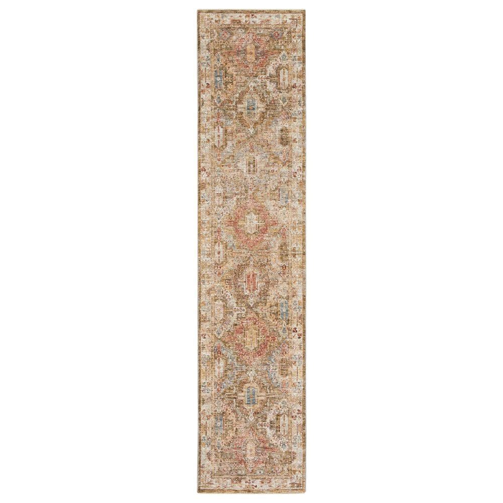 Nourison Sahar 2"3" x 10"2" Green Runner, , large