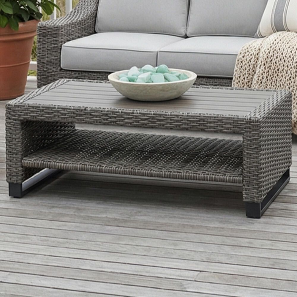 Slate and Company Addison Coffee Table in Textured Grey, , large