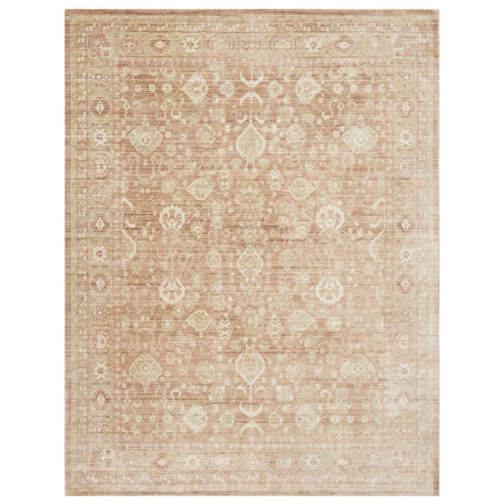 ED Ellen DeGeneres Crafted by Loloi Trousdale TX-09 7"10" Round Rust Area Rug, , large