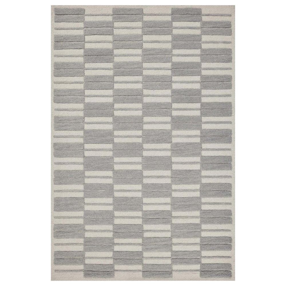 Chris Loves Julia x Loloi Bradley 8"6" x 11"6" Ivory and Grey Area Rug, , large