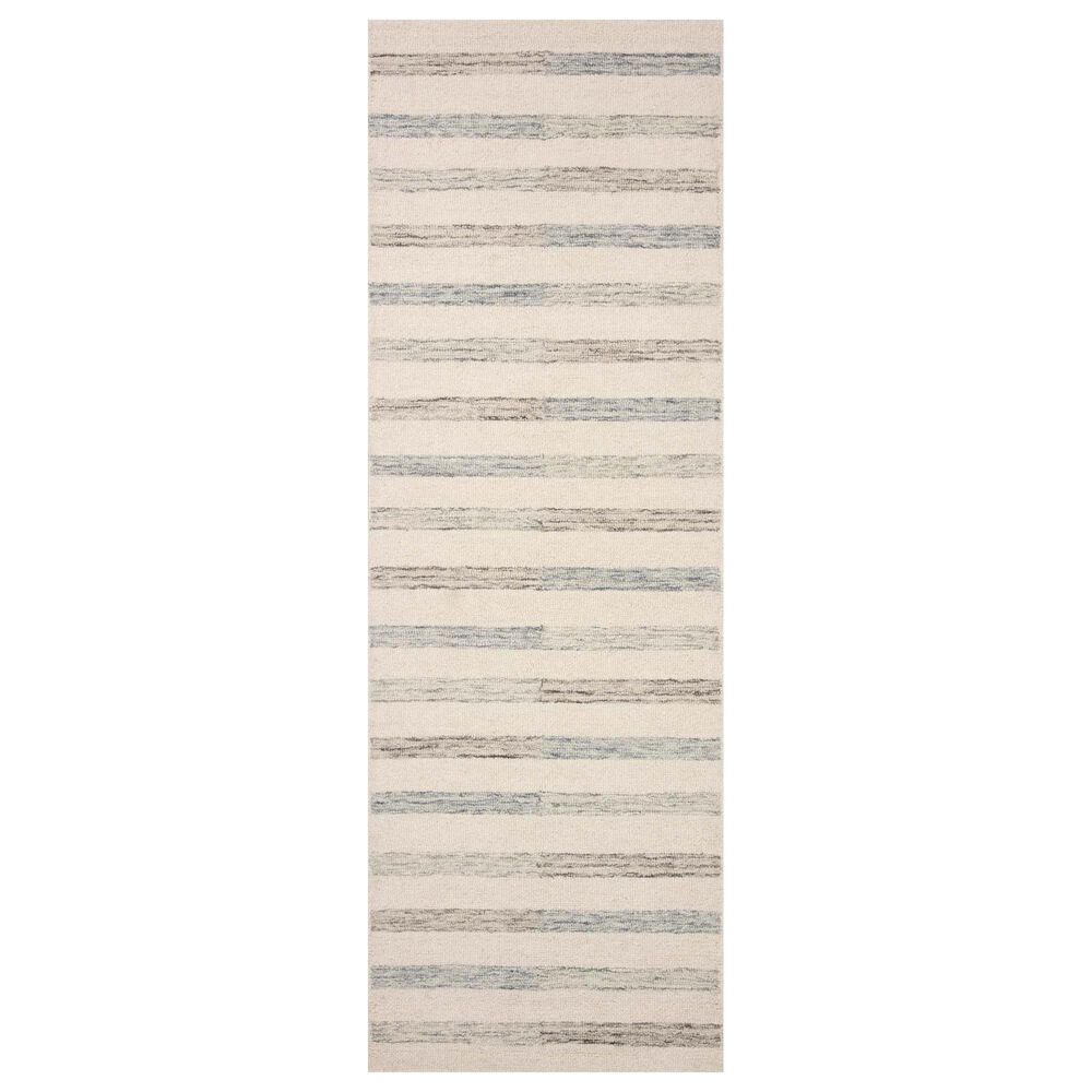 Chris Loves Julia x Loloi Chris 2"6" x 7"6" Ivory and Slate Runner, , large