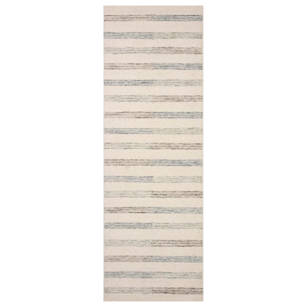 Chris Loves Julia x Loloi Chris 2"6" x 7"6" Ivory and Slate Runner, , large