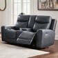 Ashley Next Move Power Reclining Console Loveseat in Admiral, , large