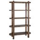 Fallridge Balam 4-Shelf Bookcase in Brown, , large