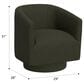 Emerald Home Furnishings Brylee Swivel Accent Chair in Green, , large
