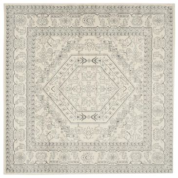 Safavieh Adirondack ADR108B-10SQ 10" x 10"  Ivory/Silver Square Rug, , large