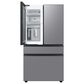 Samsung Bespoke 29 Cu. Ft. 4-Door French Door Refrigerator with Beverage Center in Stainless Steel Panels, , large