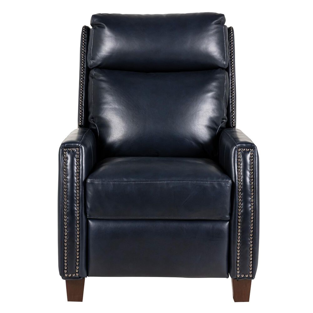 Barcalounger Anaheim Leather Power Recliner with Power Headrest and Lumbar in Shoreham Blue, , large