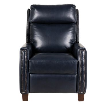 Barcalounger Anaheim Leather Power Recliner with Power Headrest and Lumbar in Shoreham Blue, , large