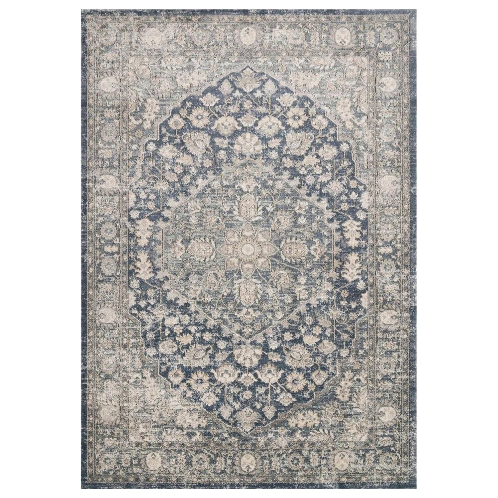 Loloi II Teagan TEA-01 11"6" x 15" Denim and Mist Area Rug, , large