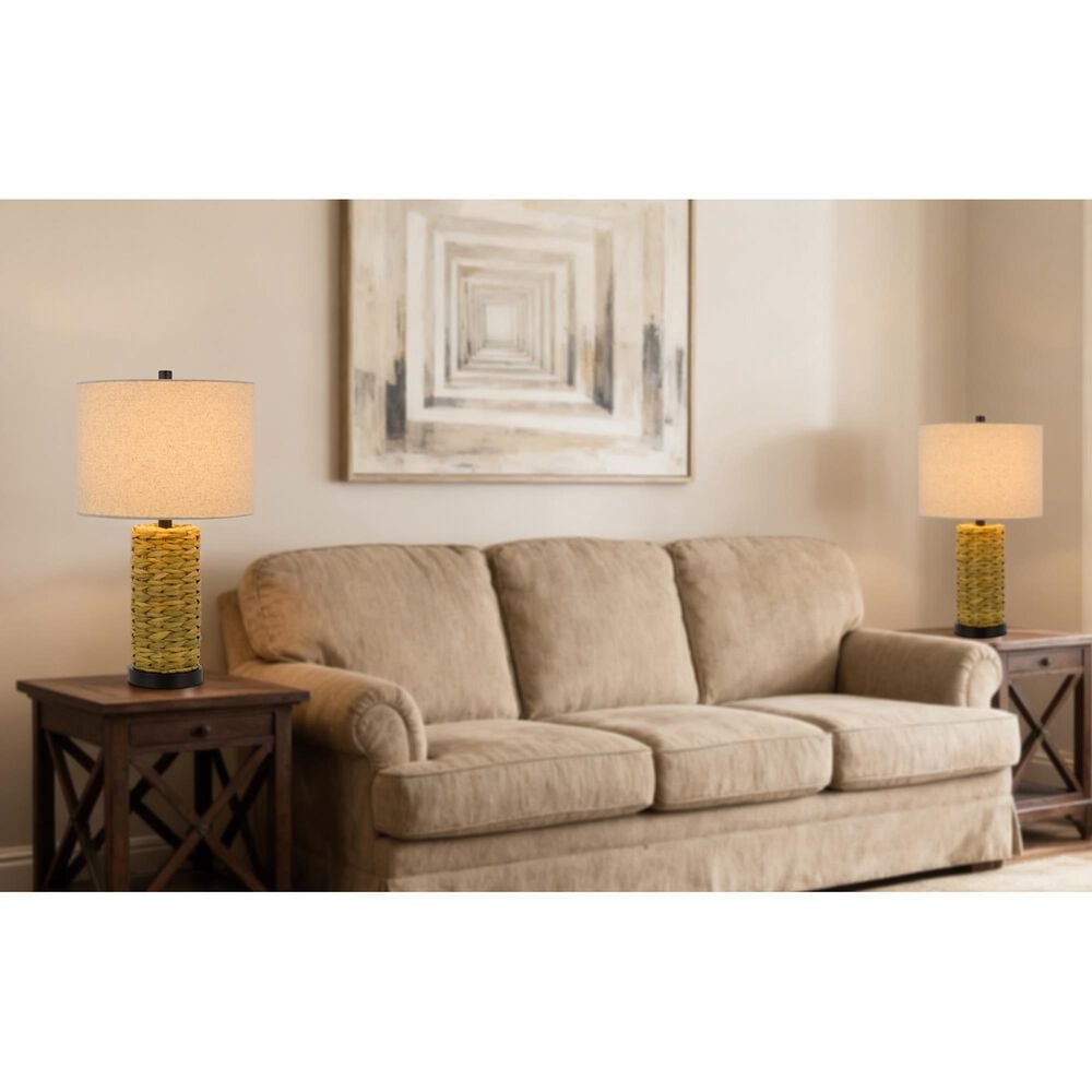 Cal Lighting Boho Table Lamp in Natural, , large