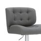Linon Home Decor Bohen Swivel Bar Stool in Polished Chrome, , large