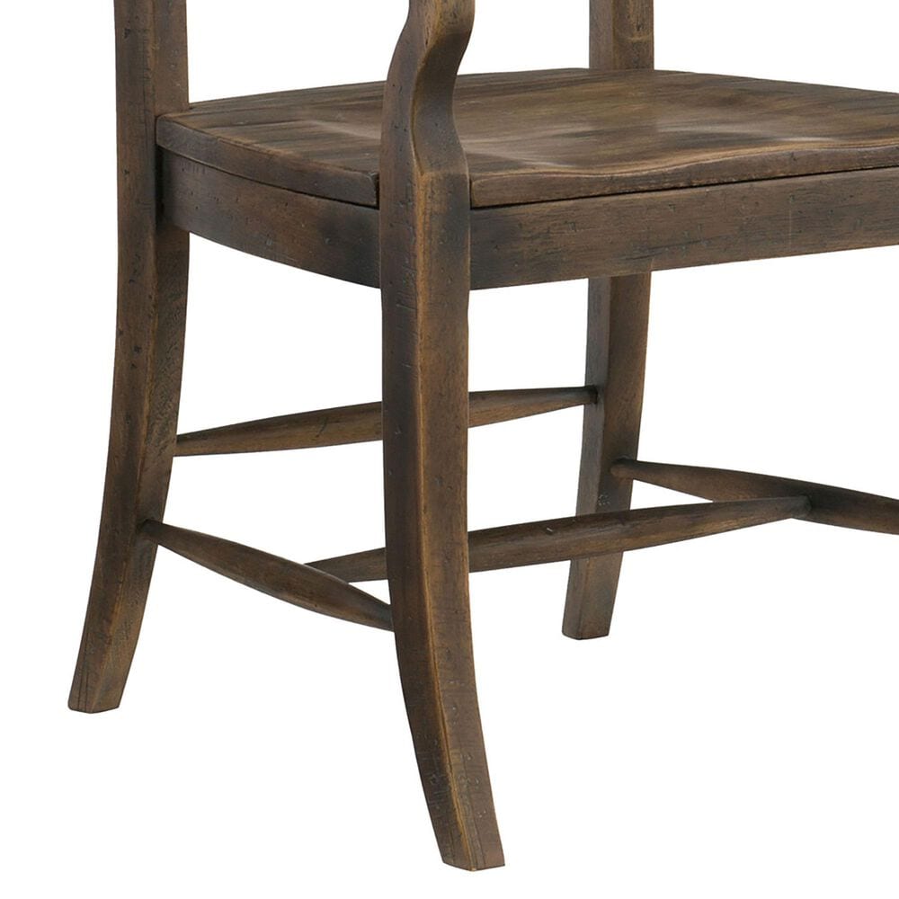 Hooker Furniture Hill Country Arm Chair in Timeworn Saddle Brown &#40;Set of 2&#41;, , large
