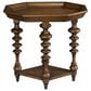 Hekman Fairfax Octagon End Table in Chestnut Brown and Black, , large
