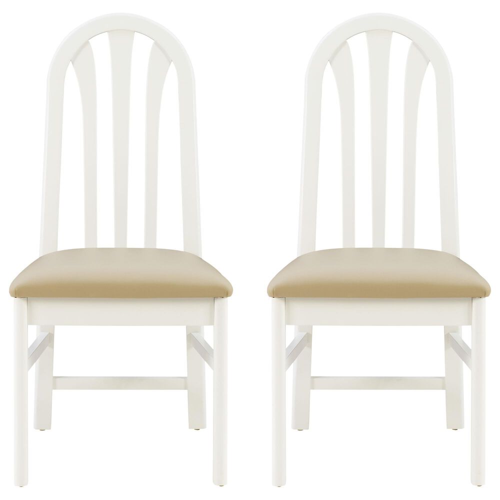 Linon Home Decor Jesper Side Chair in White (Set of 2), , large