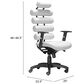 Zuo Modern Unico Office Chair in White, , large
