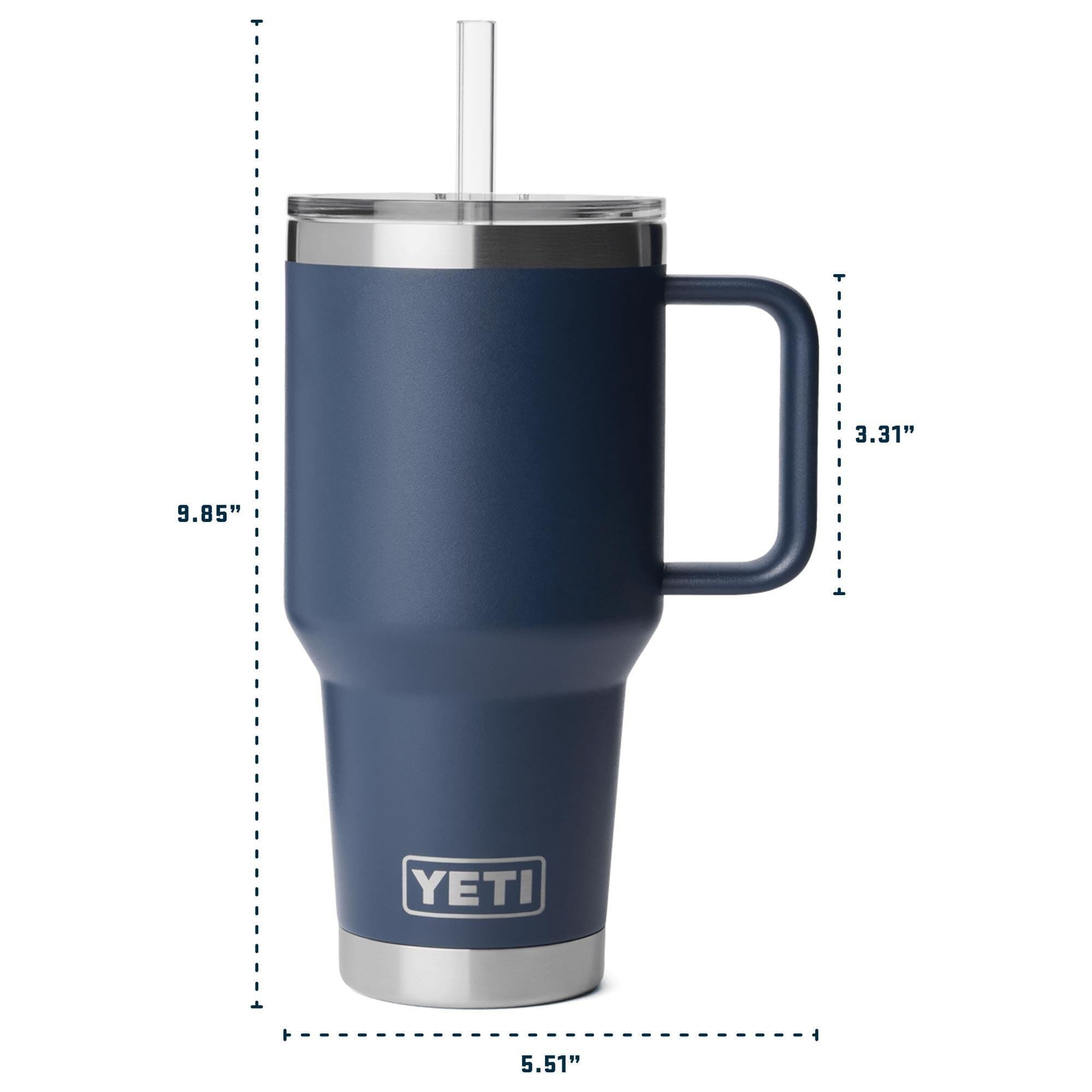 YETI Rambler 35 Oz Straw Mug with Straw Lid in Navy