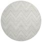 Dalyn Rug Company The Reserve TR17 Ivory 8" Round Indoor/Outdoor Area Rug, , large