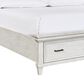 Riva Ridge Caraway King Storage Bed in Aged Ivory with USB Ports, , large