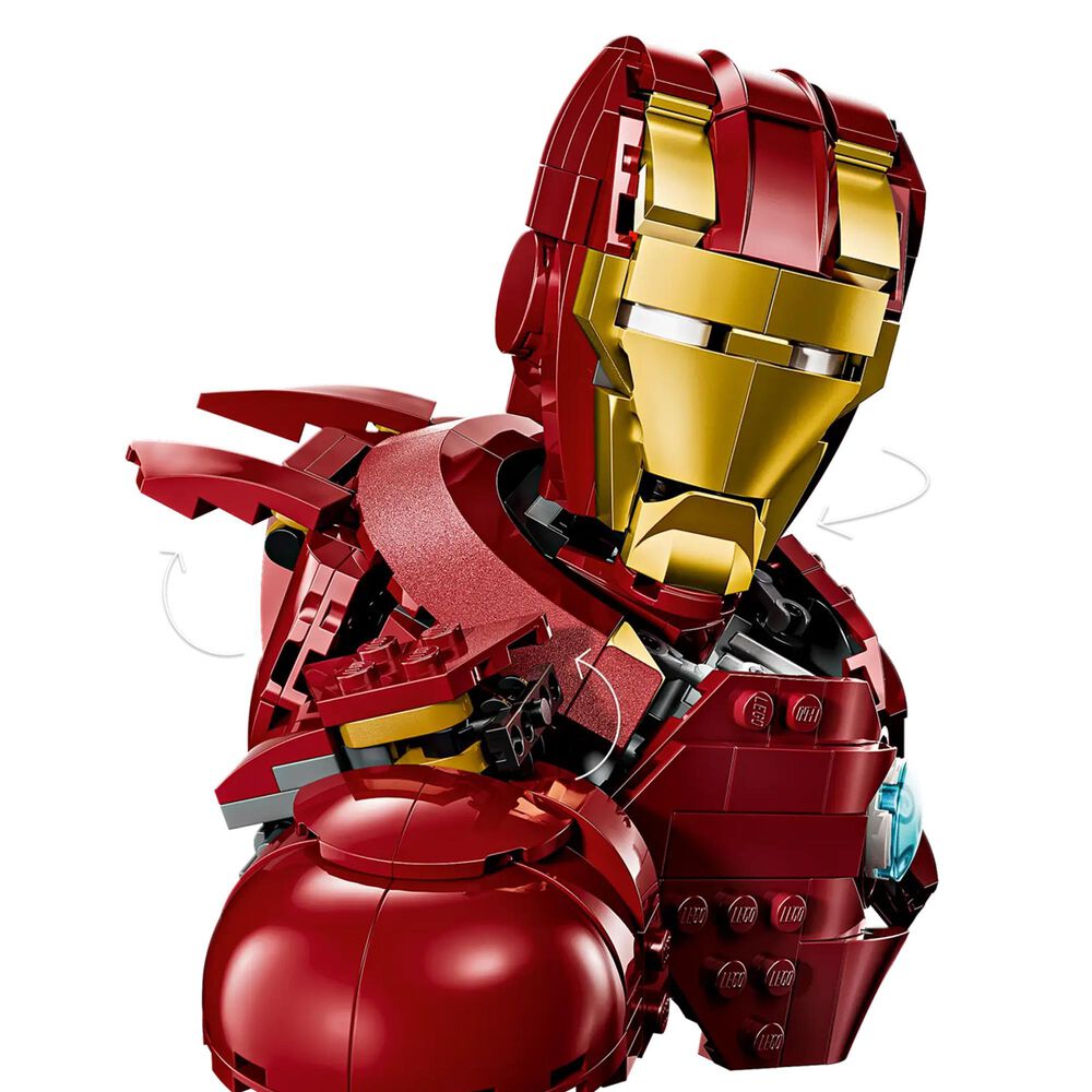 LEGO Marvel Iron Man MK6 Helmet Building Set, , large