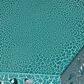 Hearth and Haven Eliana 12" Outdoor Hexagon Metal Side Table with Sunburst Cut Out Design in Teal, , large