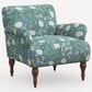Rifle Paper Co Crafted by Cloth and Company Bristol Chair in Peonies Emerald, , large
