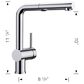Blanco Linus Pullout Kitchen Faucet with Dual Spray 1.5 GPM in Soft White, , large