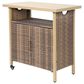 Hearth and Haven Patio Bar Cart with Cabinet in Beige, , large