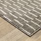 Oriental Weavers Oliver Charcoal and Beige 6"7" x 9"6" Area Rug, , large
