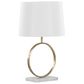 Grandview Gallery Moon Table Lamp in Gold and White, , large