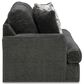 Ashley Karinne Stationary Loveseat in Smoke, , large