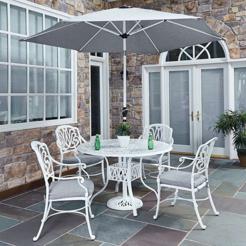 Homestyles Capri 7-Piece Dining Set in White, , large