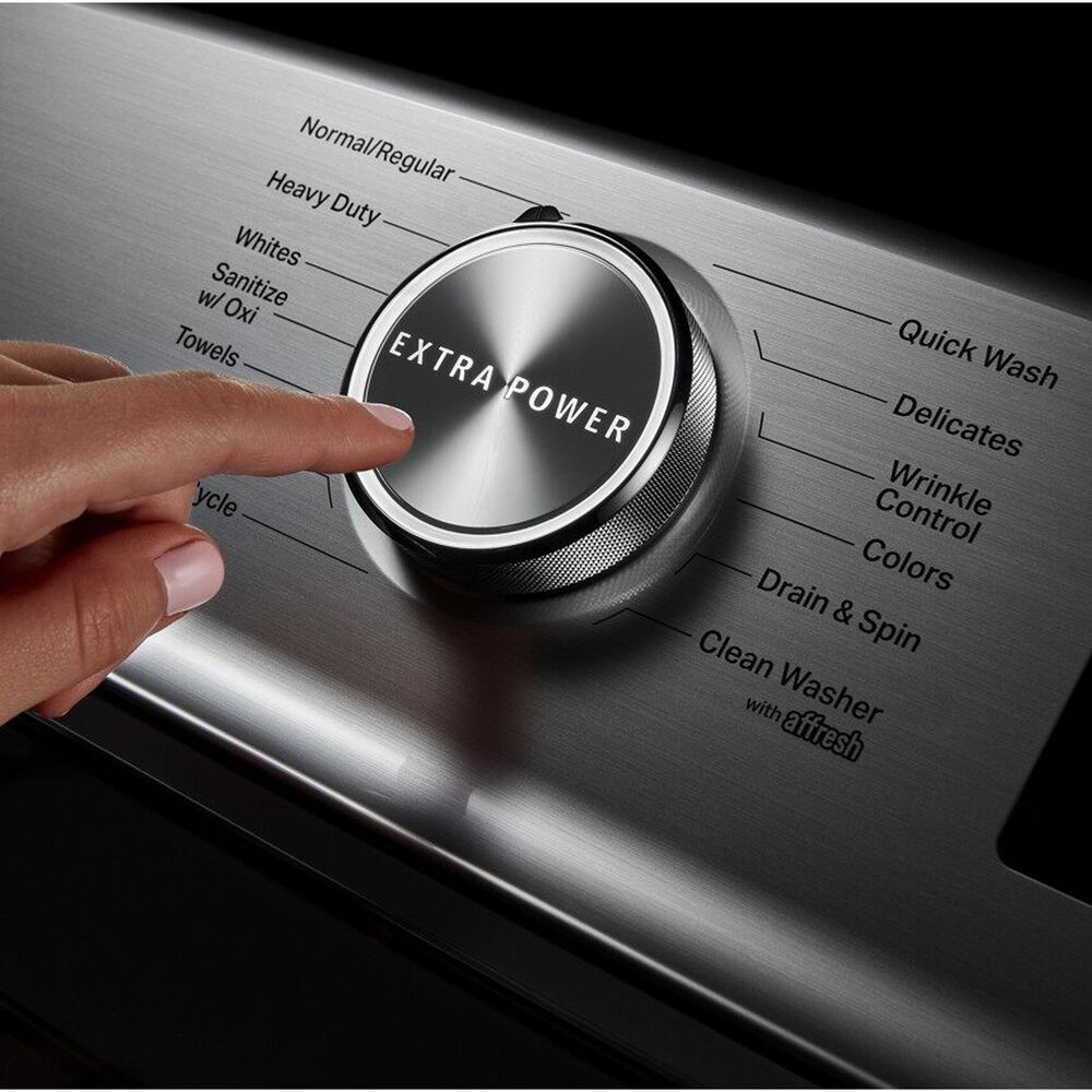 Maytag 5.3 Cu. Ft. Top Load Washer with Extra Power Button in White, , large