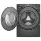 Whirlpool 5.0 Cu. Ft. Smart Front Load Washer and 7.4 Cu. Ft. Smart Gas Dryer Laundry Pair in Volcano Black, , large