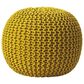 Butler Pincushion Pouffe in Yellow, , large