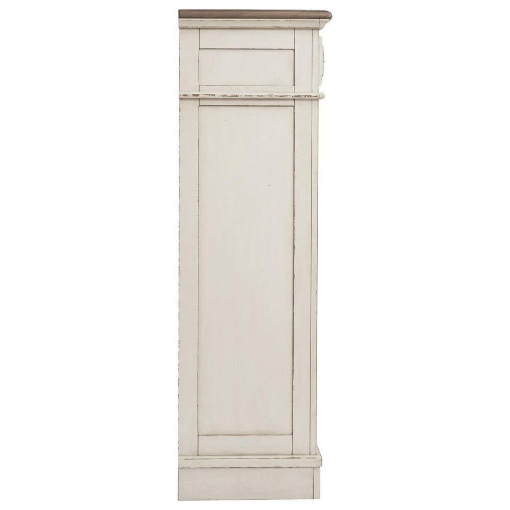 Ashley Realyn 5-Piece King Bedroom Set in Chipped White and Distressed, , large