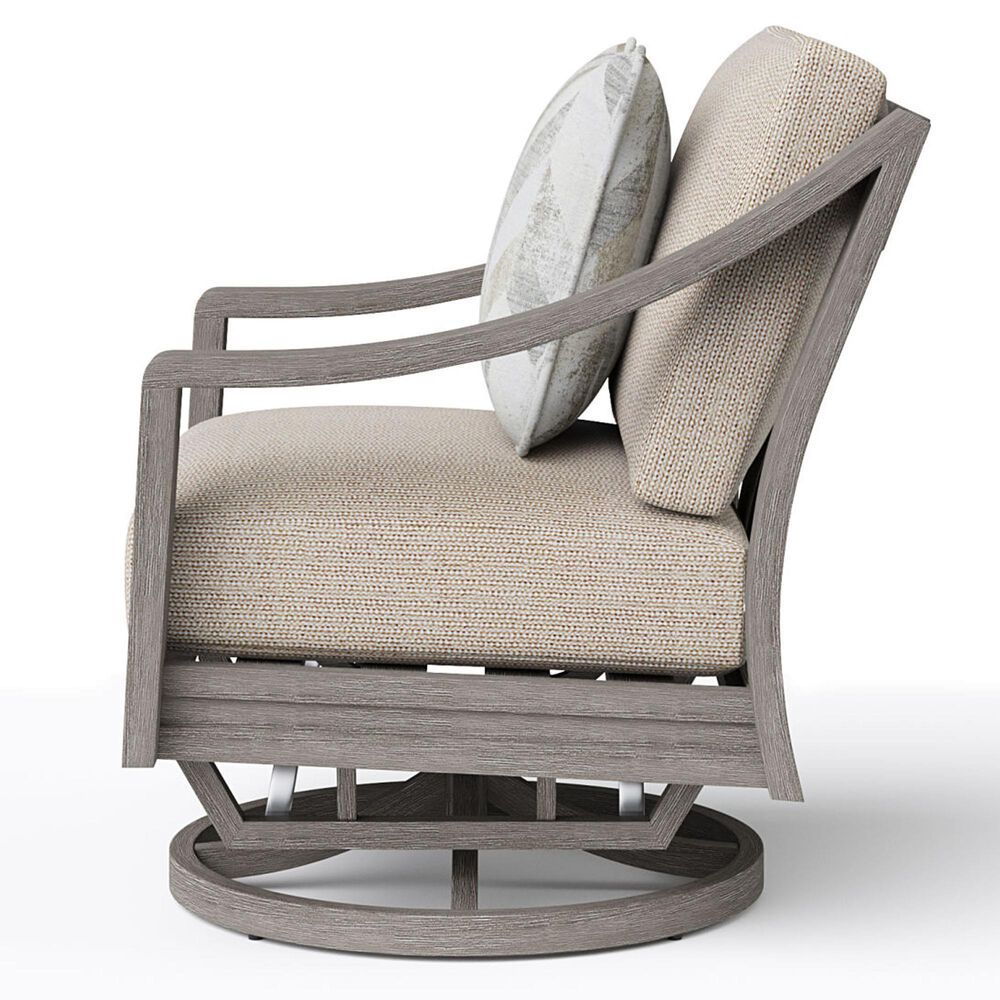 Clear Creek Collection Vestavia Outdoor Swivel Glider Club Chair in Ladybug Honey, , large