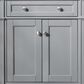 James Martin Vanities Brittany 72" Double Bathroom Vanity in Urban Gray with 3 cm Lime Delight Quartz Top and Rectangular Sinks, , large