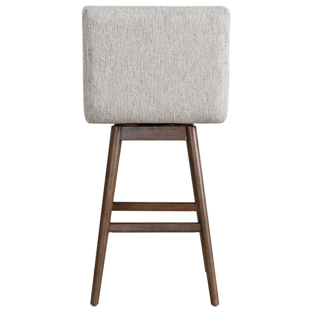 Armen Living Elias 30" Swivel Bar Stool in Brown Oak, , large