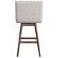Armen Living Elias 30" Swivel Bar Stool in Brown Oak, , large
