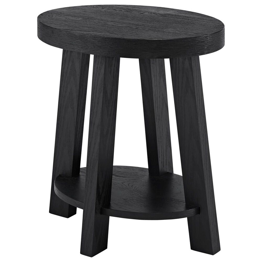 Forma & Co Boho Oval End Table in Black, , large