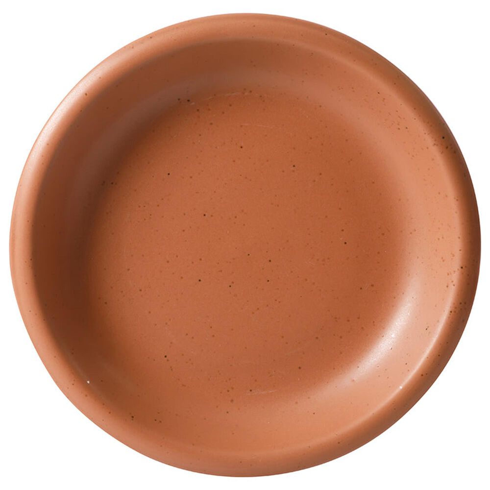 Gibson Home Corcisa Clay 12-Piece Stoneware Reactive Glaze Dinnerware Set in Burnt Apricot Terracotta, , large