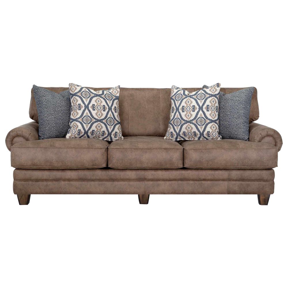 Moore Furniture Sicily Stationary Sofa in Hazelnut, , large