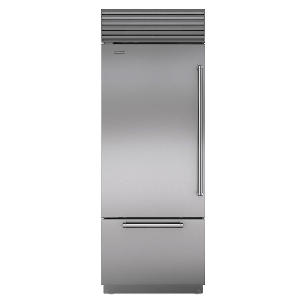 Sub Zero 30" Built-In Bottom Freezer Refrigerator with Pro Handles in Stainless Steel, , large