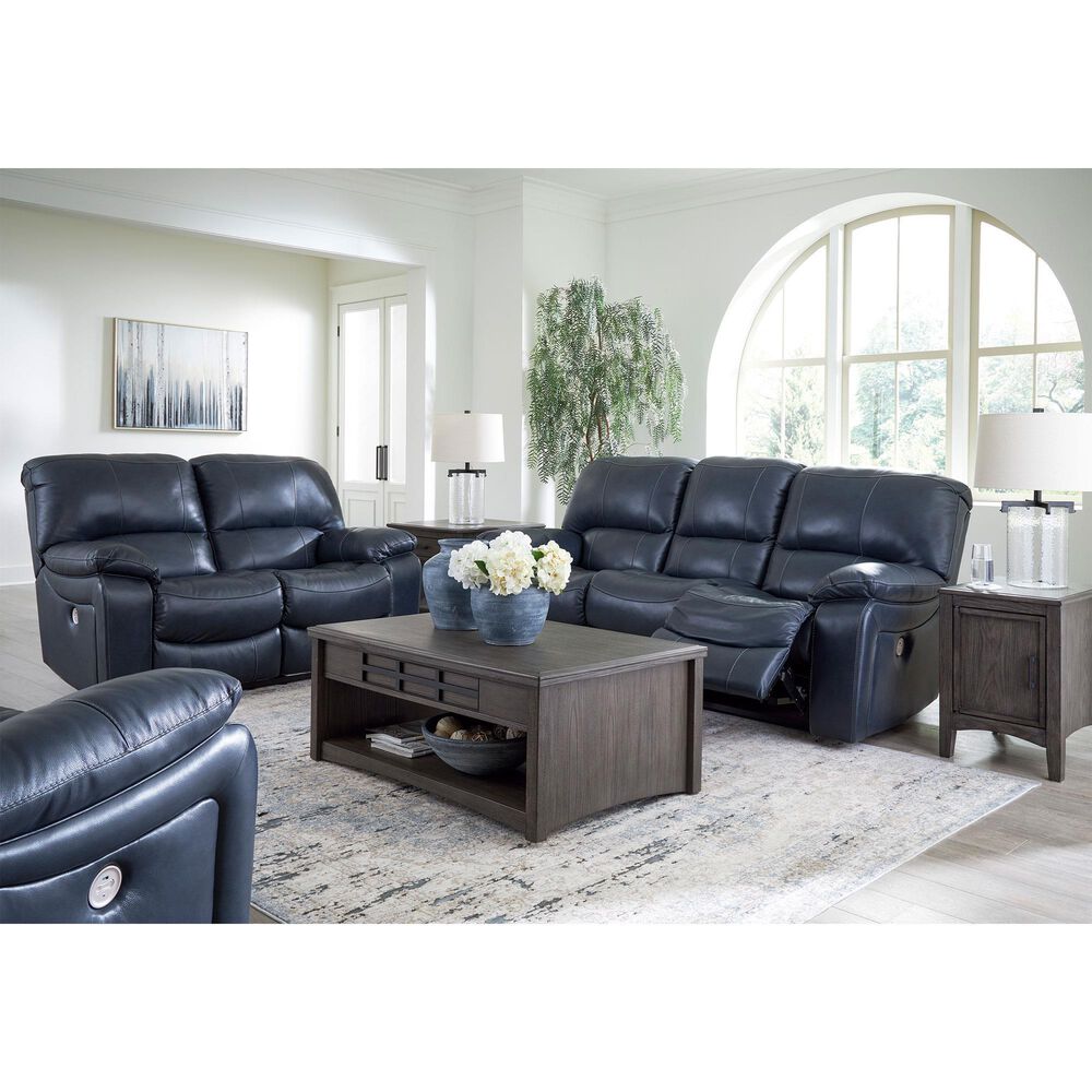 Ashley Leesworth 3-Piece Power Reclining Living Room Set in Ocean, , large