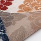 Central Oriental Tulsa Daegan 5" x 7"3" Cream and Multicolor Area Rug, , large
