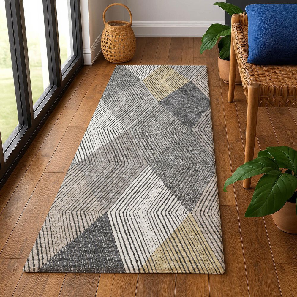 Dalyn Rug Company The Reserve TR11 Charcoal 2&#39;3&quot; x 7&#39;6&quot; Indoor/Outdoor Runner, , large
