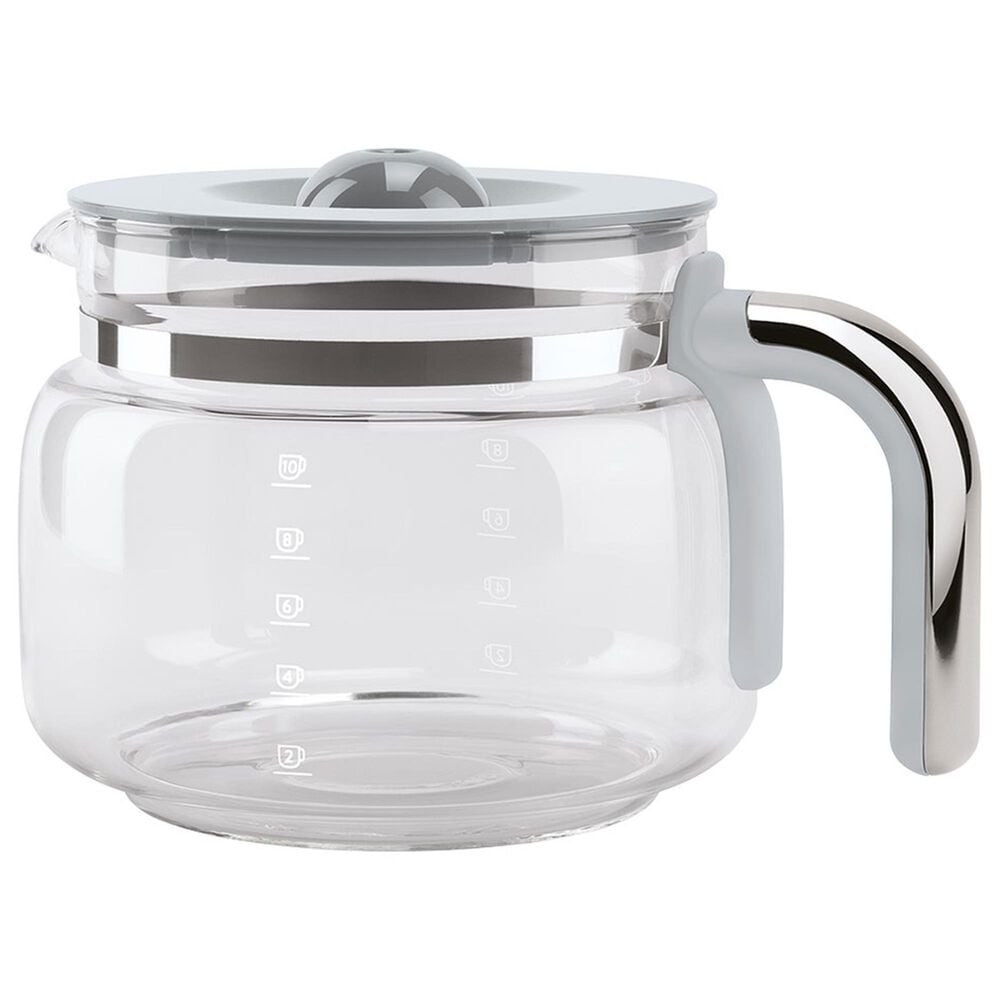 Smeg 10-Cup Coffee Carafe in Gray, Chrome and Clear, , large