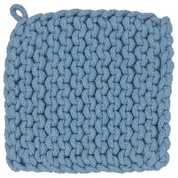 Boston International Knit Pot Holder in Dusty Blue, , large