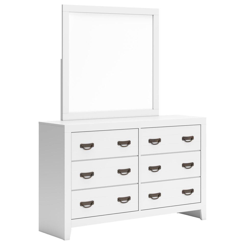 Ashley Binterglen 4-Piece King Panel Bedroom Set in White, , large